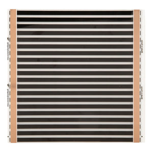 View of 12 inch wide Redline Science heat tape isolated on a white background