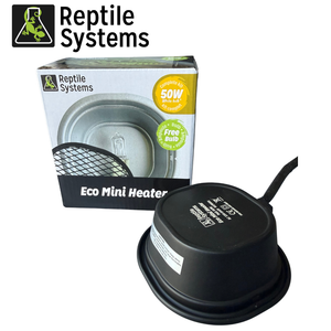 Reptile Systems Eco Mini Heater - Low Output Basking Lamp for Reptiles