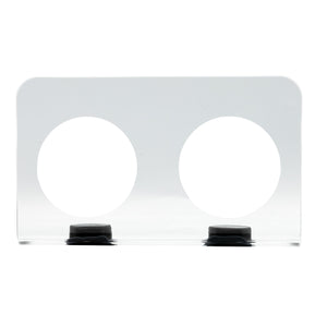 Pangea Acrylic Magnetic Ledge - Large from top.