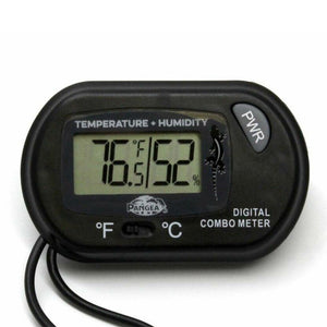 Pangea Temp & Humidity Gauge - close up on gauge on white background