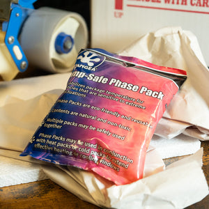 Pangea Temp-Safe Phase Pack - on packing paper waiting to be packed.