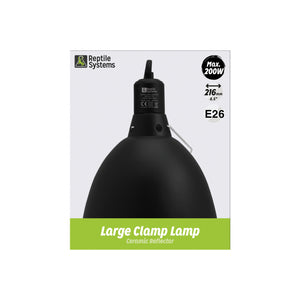 Reptile Systems Ceramic Clamp Lamp - Black Edition