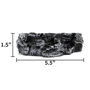 Pangea Rock Water Bowl Medium - dimensions.