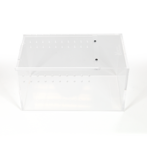 Medium Acrylic Enclosure for Arachnids and Invertebrates side, isolated on White
