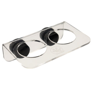 Pangea Small Magnetic Acrylic Ledge - viewed from top at slight angle.