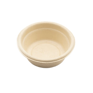 Pangea large 1.5 oz paper cup shown in a 3/4 view isolated on a white background