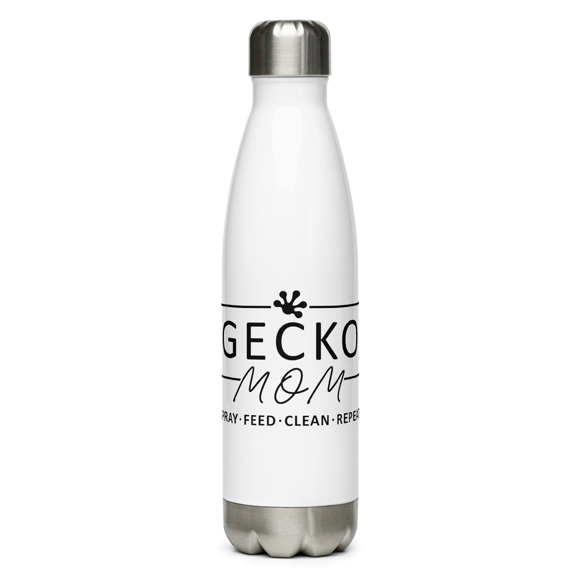 Gecko Mom - Spray, Feed, Clean, Repeat - Water Bottle