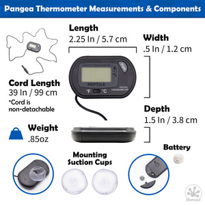 Pangea Digital Thermometer Measurements & Components