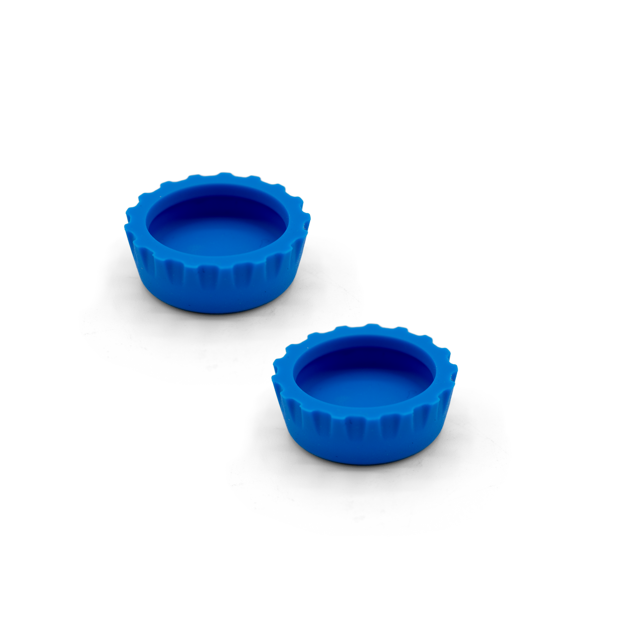 2-Pack of Silicone Bottle Caps - Blue
