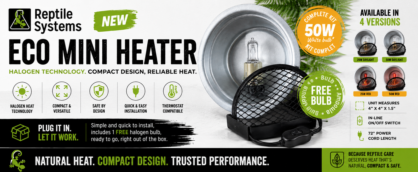 Introducing the Reptile Systems Eco Mini Heater: Big Performance, Small Footprint