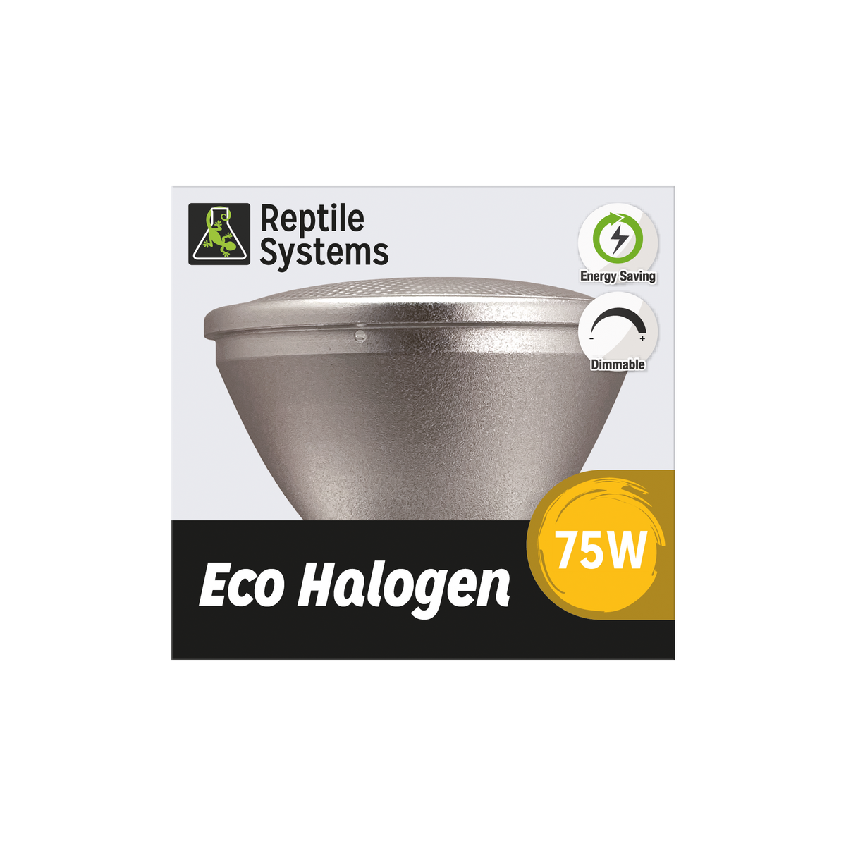 Reptile Systems Eco Halogen Heat Lamp 75w Box Front View