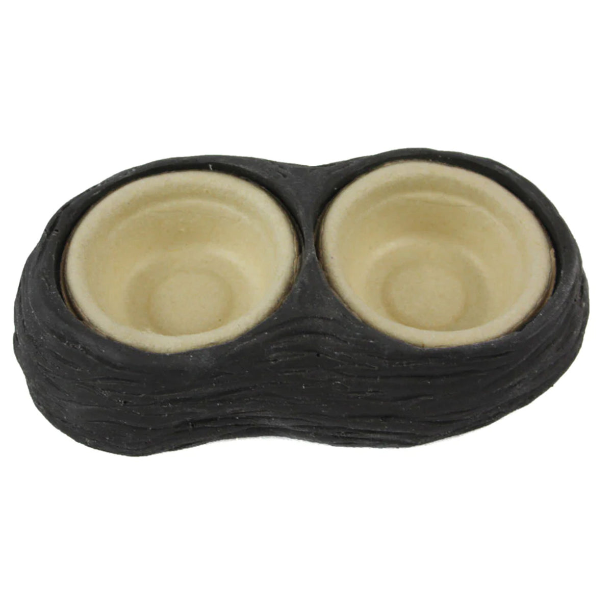 Pangea Biodegradable Cups Small - in feeding dish.