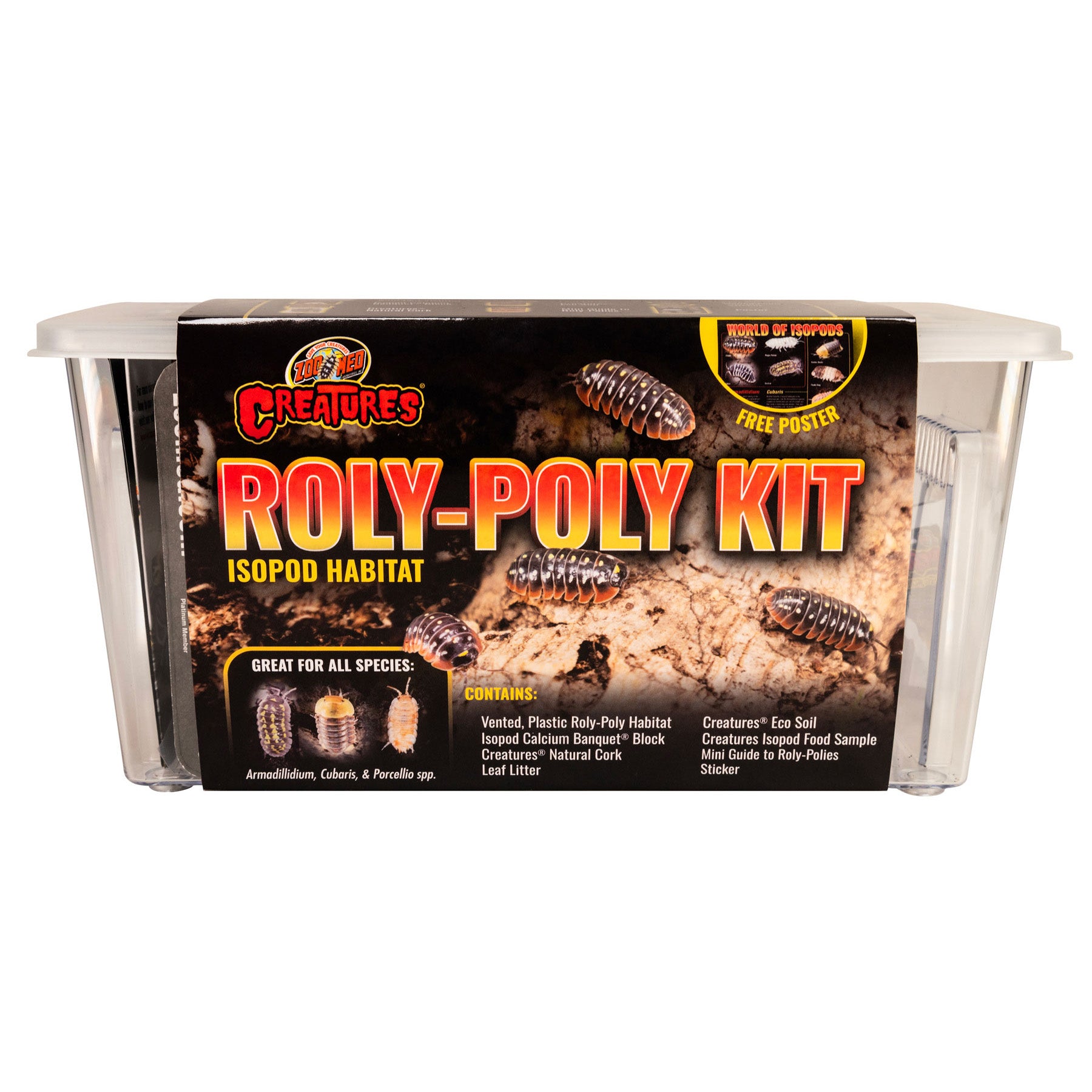 plastic desert animals and plants Zoo Med Creatures® Roly-Poly Kit – Isopod Habitat