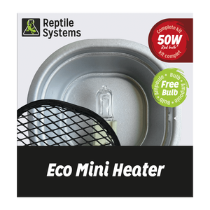 Reptile Systems Eco Mini Heater - Low Output Basking Lamp for Reptiles