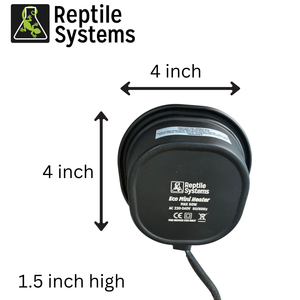 Reptile Systems Eco Mini Heater - Low Output Basking Lamp for Reptiles