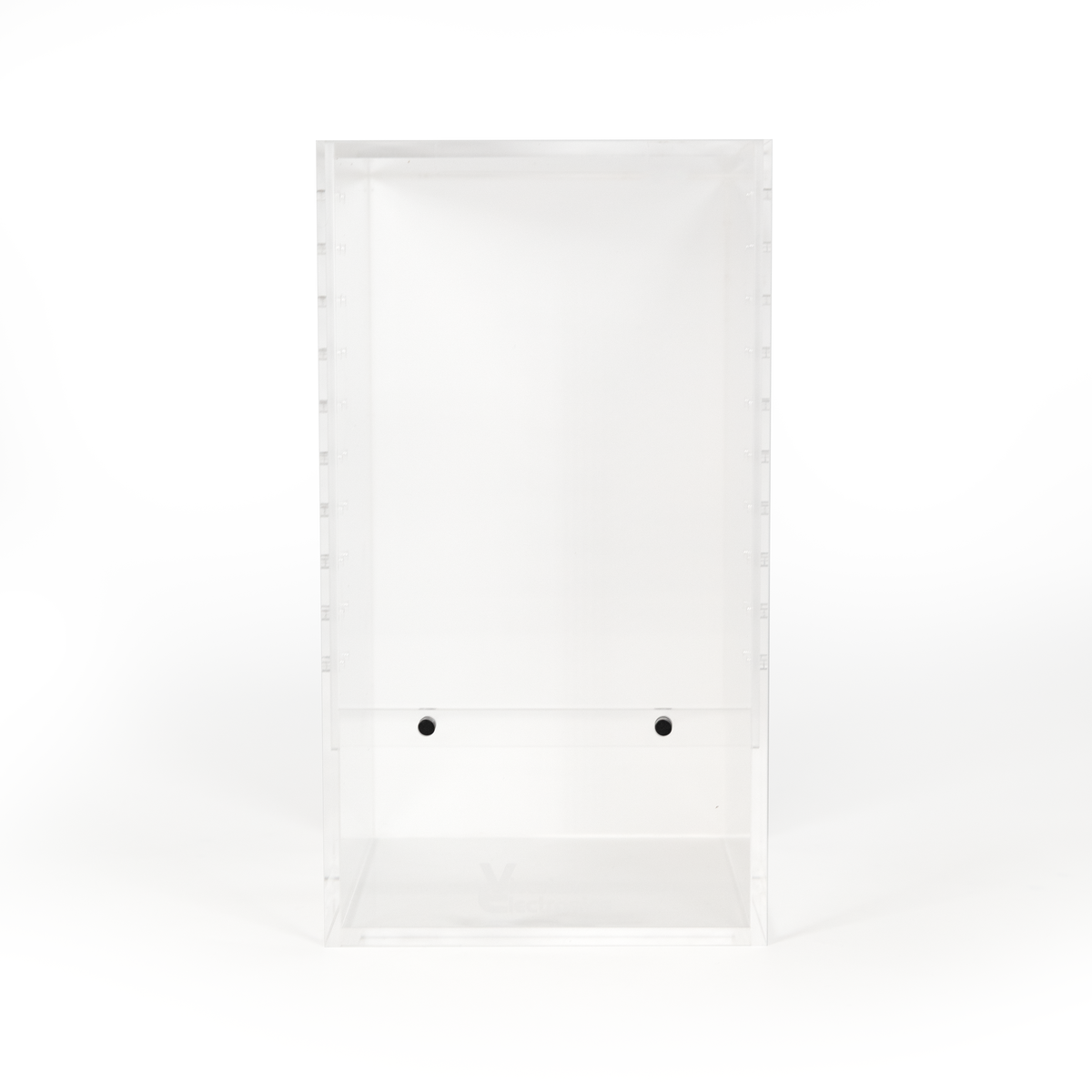 Medium Acrylic Enclosure for Arachnids and Invertebrates front, isolated on White