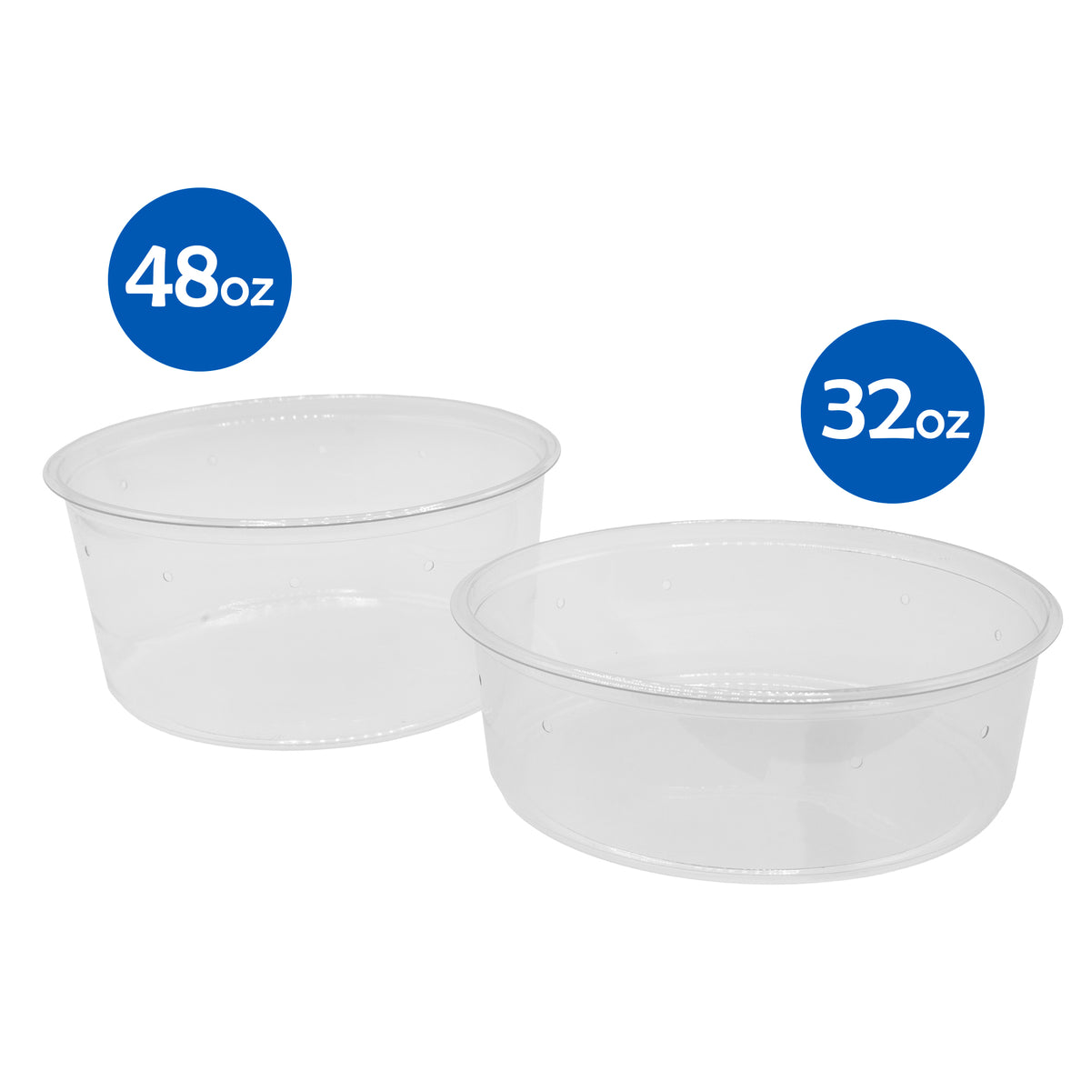 6.75" Clear Cups with Lid Pre Punched