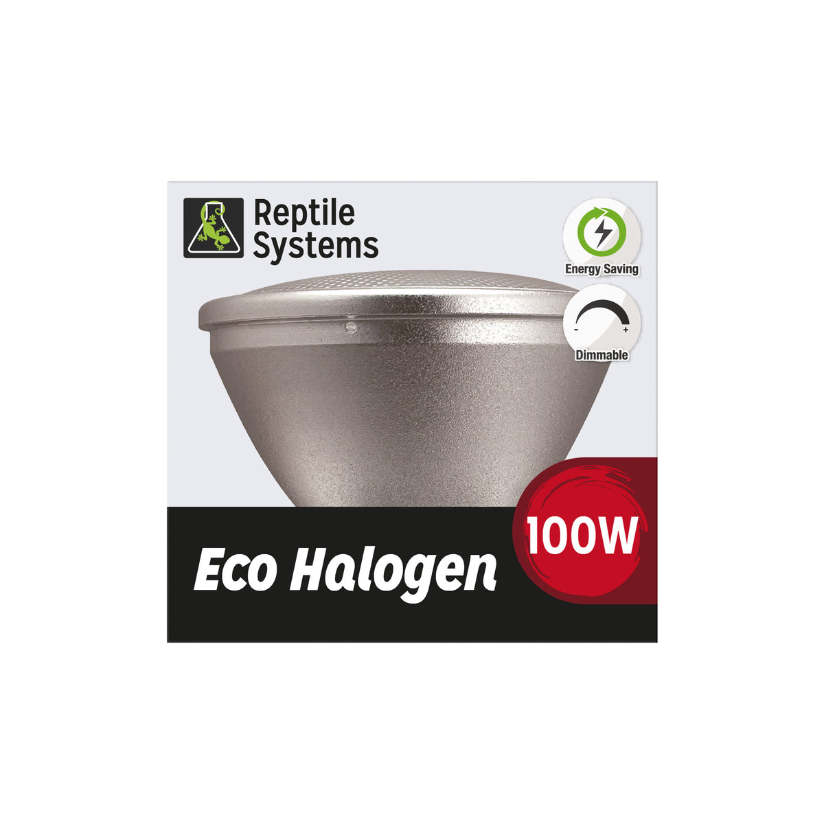 Reptile Systems Eco Halogen Heat Lamp Infrared 100w Box Front View