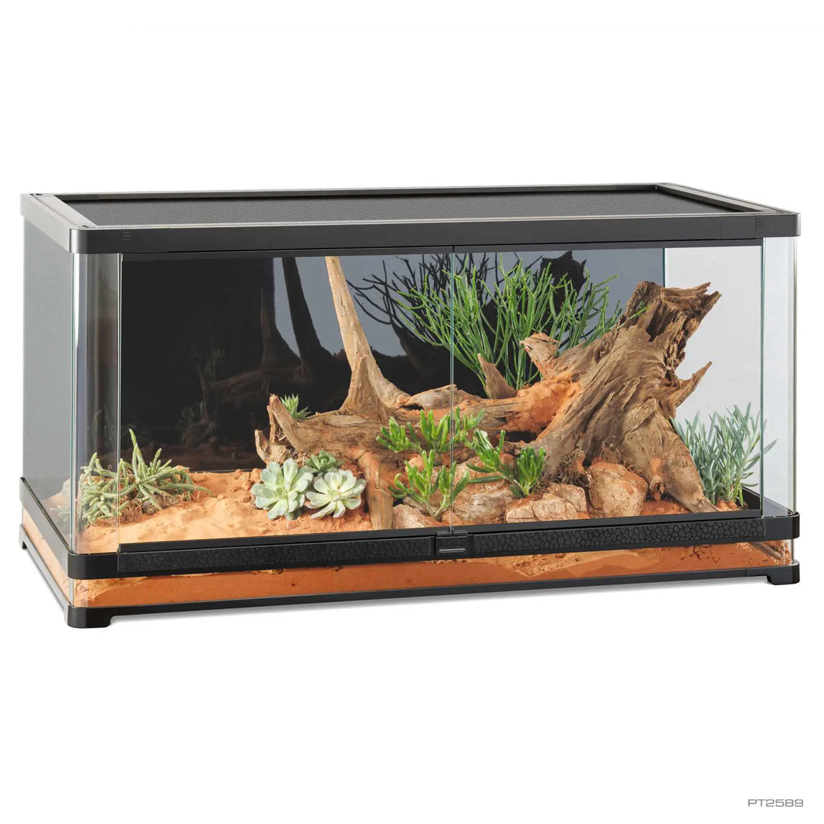 Exo Terra Vista 120XL Panoramic 48"x24"x24" Terrarium for Terrestrial Reptiles - 120 Gallon