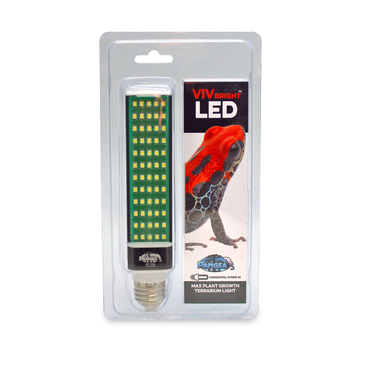 Pangea VivBright LED - max plant growth terrarium light package front.