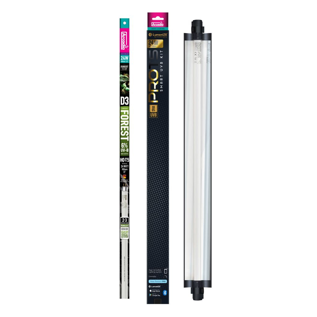 Arcadia LumenIZE Pro T5 UVB Kit, D3+ Forest, 6% UV-B