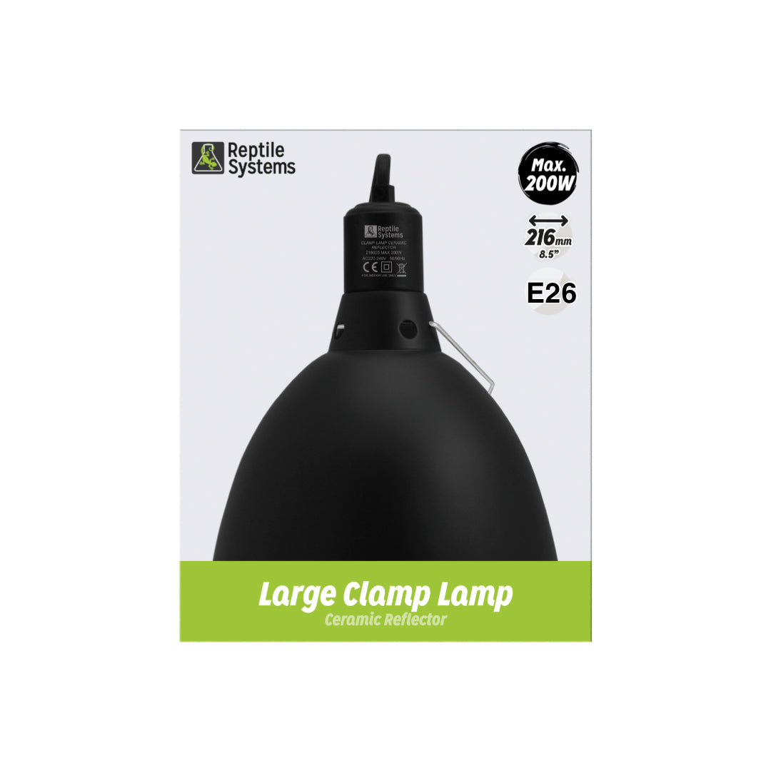 Reptile Systems Ceramic Clamp Lamp - Black Edition