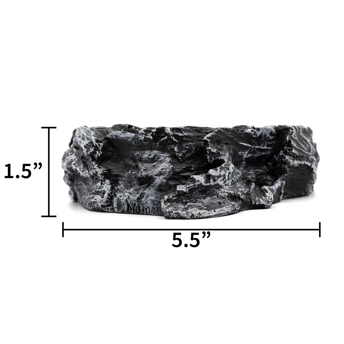 Pangea Rock Water Bowl Medium - dimensions.