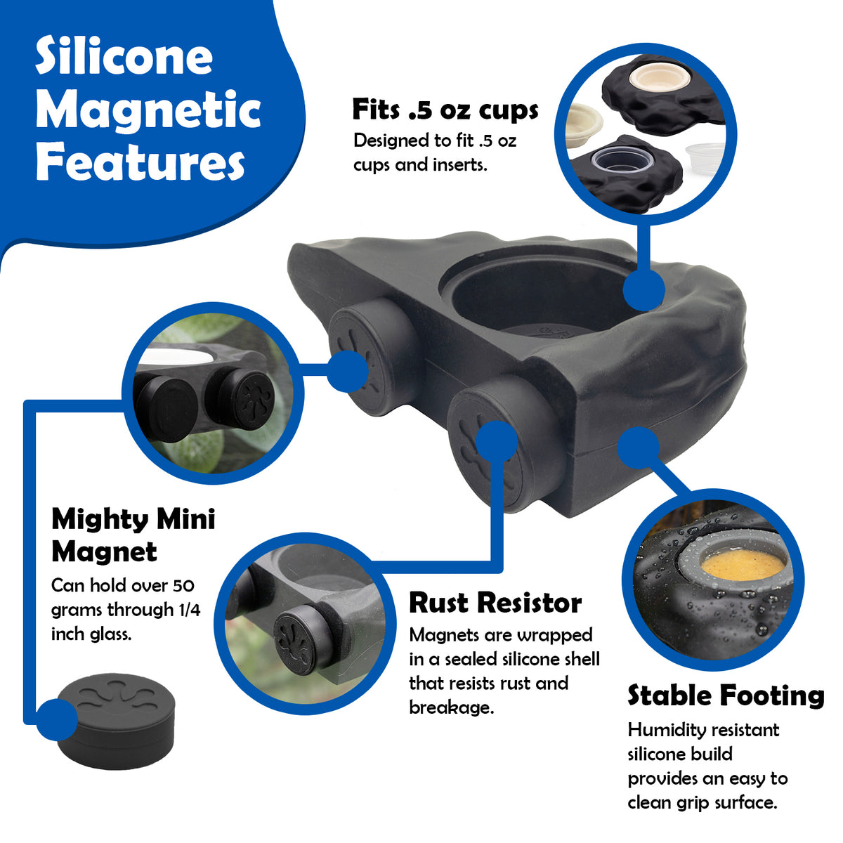 Pangea Eco Ledge - Magnetic Silicone Gecko Food Ledge