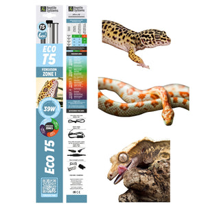 Reptile Systems Eco Pro T5 Fixture - 2.4% UVB - Zone 1