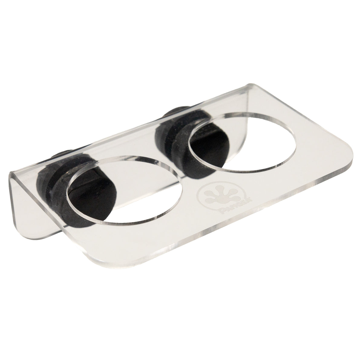 Pangea Small Magnetic Acrylic Ledge - viewed from top at slight angle.