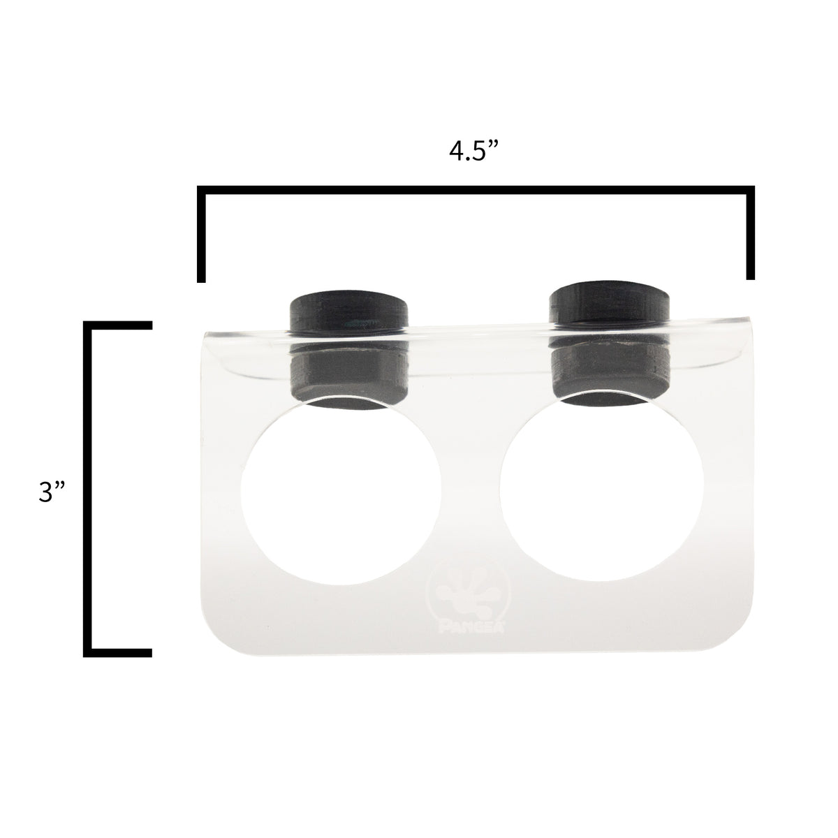 Pangea Acrylic Magnetic Ledge Small measurements.