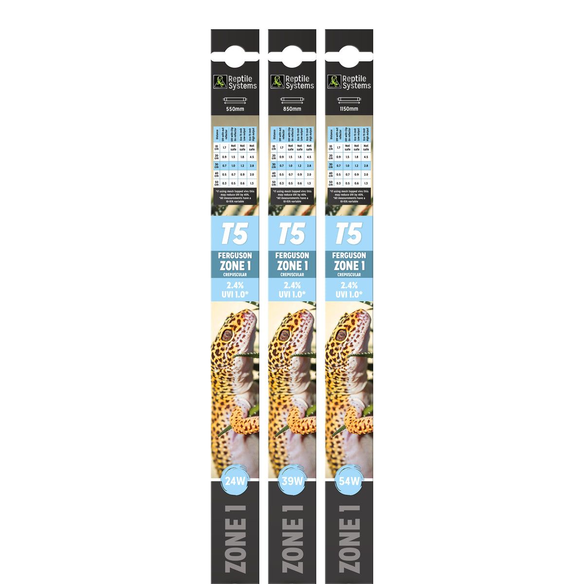 Reptile Systems 2.4% UVB  - Zone 1 - T5 Bulb