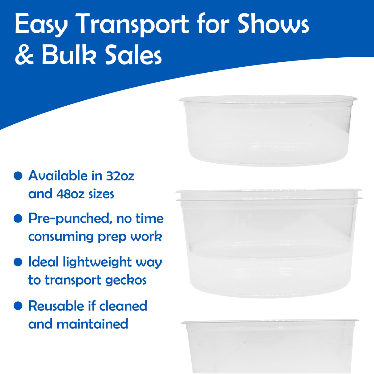 6.75" Clear Cups with Lid Pre Punched