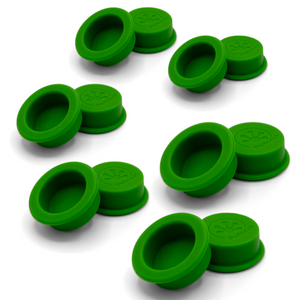 12-Pack Small Silicone Gecko Feeding Cups - Green
