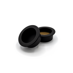 2-Pack of Large Silicone Gecko Feeding Cups - Black