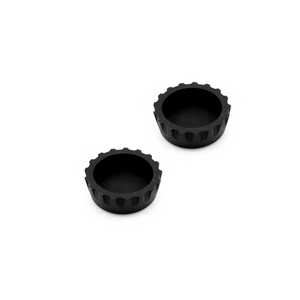 2-Pack of Silicone Bottle Caps - Black