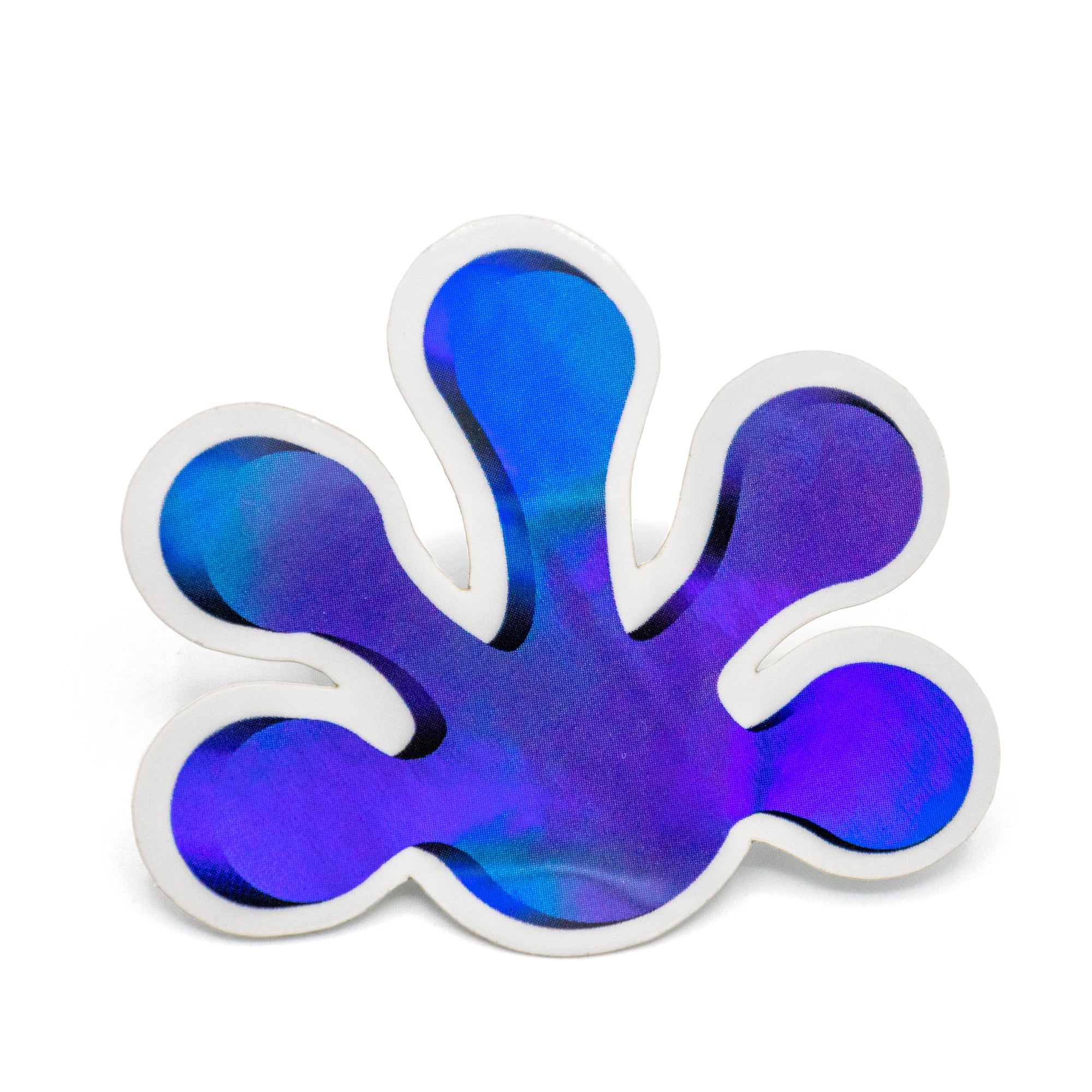 3D Blue Pangea Gecko Foot Holographic Sticker