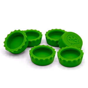 6-Pack of Silicone Bottle Caps - Green