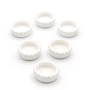 6-Pack of Silicone Bottle Caps - White