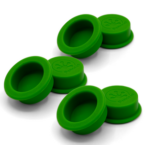 6-Pack Small Silicone Gecko Feeding Cups - Green