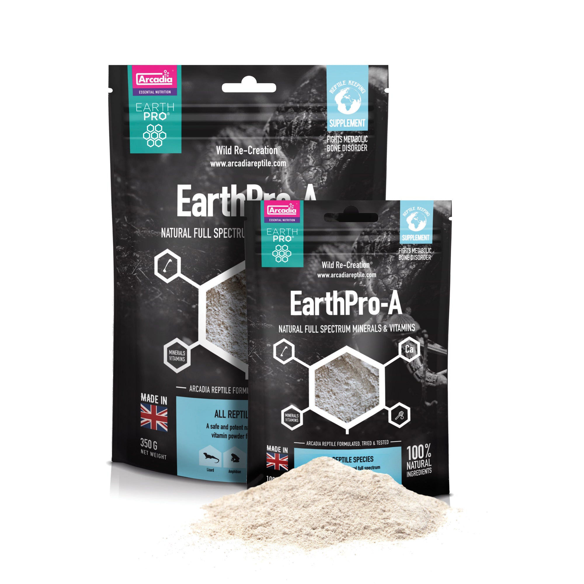 Arcadia Reptile EarthPro-A pouches with powder
