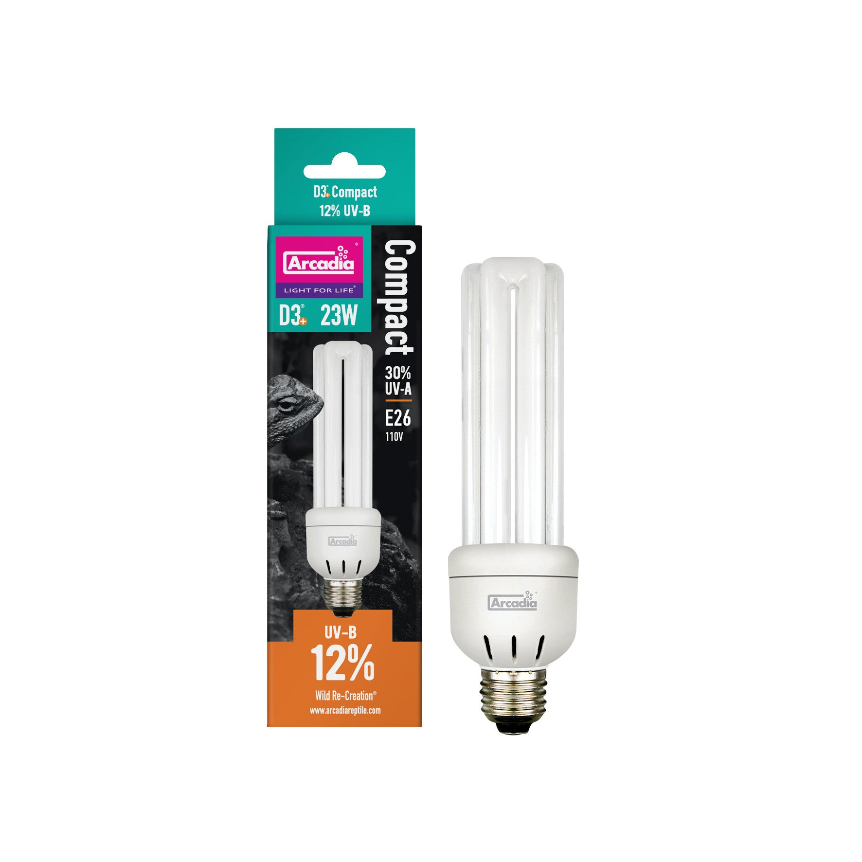 Arcadia D3 12% UVB Compact Bulb