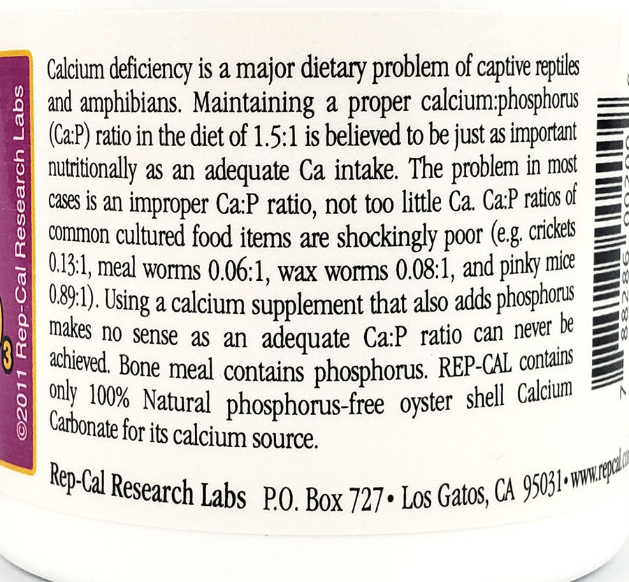 Repcal Rep Cal Calcium With D3 | Reptile Supplements | Pangea Reptile - Pangea ...