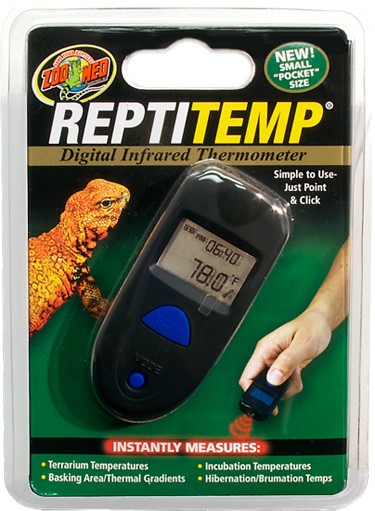 Metris Mini-Mee Digital Non-Contact Digital Infrared Reptile Thermometer, Laser Temperature Gun with 1-Point Aiming Use for Fish Tank, Snake Habitat
